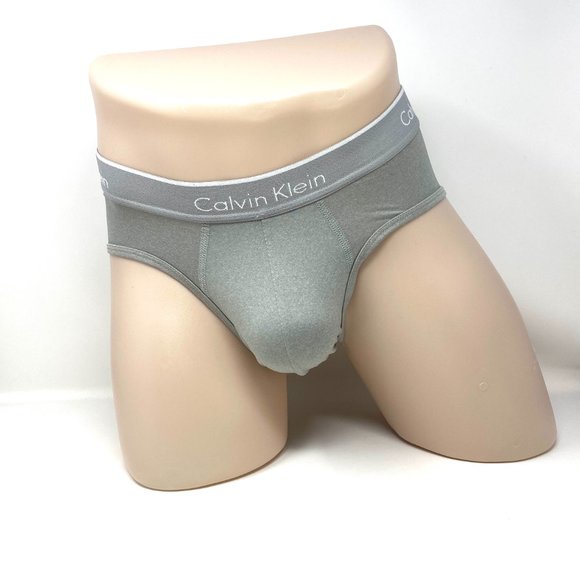 Calvin Klein 4 Pack Mans Underwear Microfiber Red Blue Gray Hip Brief NP23460907 - Picture 3 of 9